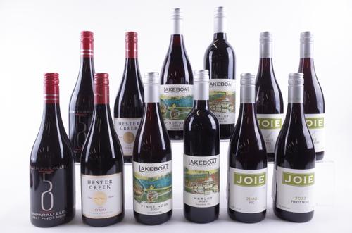 TWELVE BOTTLES CANADIAN RED WINE