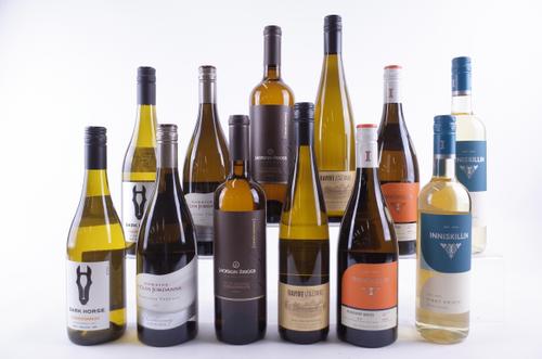 TEN BOTTLES CANADIAN AND TWO AMERICAN WHITE WINE