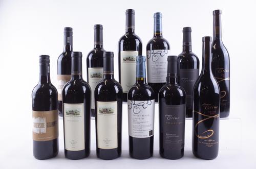 TWELVE BOTTLES CANADIAN RED WINE