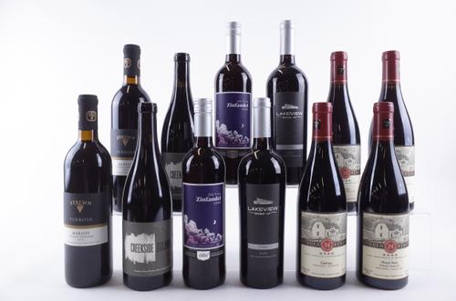 TEN BOTTLES CANADIAN AND TWO AMERICAN RED WINE
