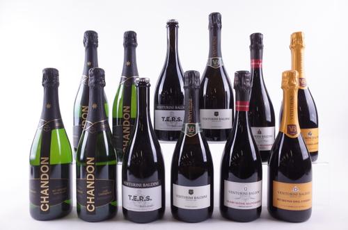 TWELVE BOTTLES SPARKLING WINE