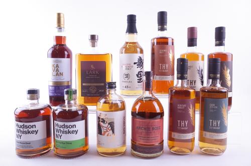 TWELVE BOTTLES WHISKY