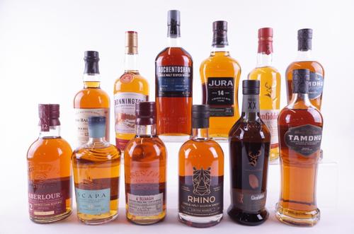 TWELVE BOTTLES SINGLE MALT SCOTCH WHISKY