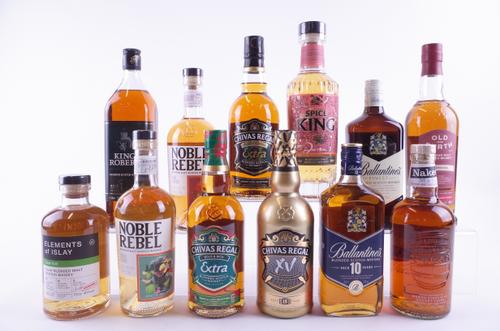 TWELVE BOTTLES BLENDED SCOTCH WHISKY