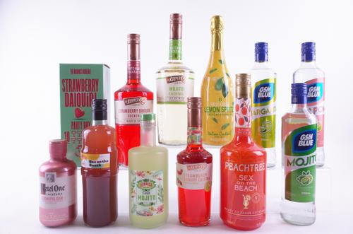 TWELVE BOTTLES PRE-MIXED COCKTAILS