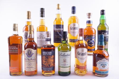 TWELVE BOTTLES BLENDED SCOTCH WHISKY