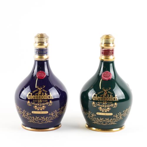 TWO BOTTLES OF GLENFIDDICH 18 YEARS OLD ANCIENT RESERVE SCOTCH WHISKY (2)