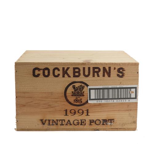 TWELVE BOTTLES OF COCKBURN'S VINTAGE PORT 1991 (12)