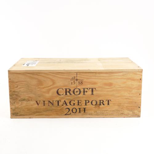 SIX BOTTLES OF CROFT VINTAGE PORT 2011 (6)