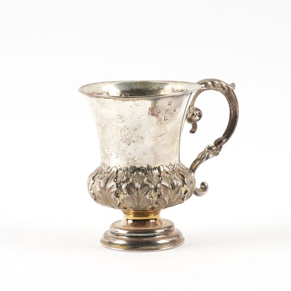 A VICTORIAN SILVER CHRISTENING MUG