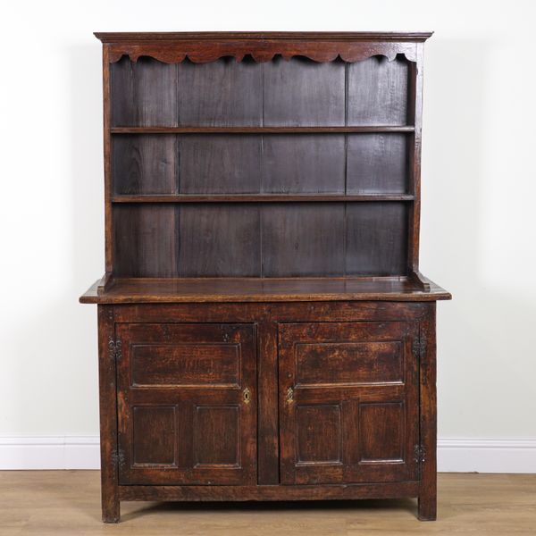 A 17TH CENTURY OAK DRESSER