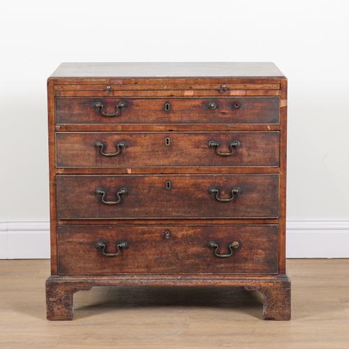 A MID 18TH CENTURY MAHOGANY CHEST