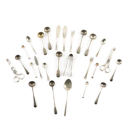A GROUP OF SILVER AND PLATED WARES (QTY)