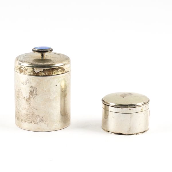 TWO EUROPEAN TOILET JARS (2)