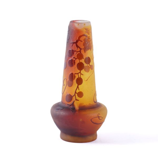 A GALLE CAMEO GLASS VASE