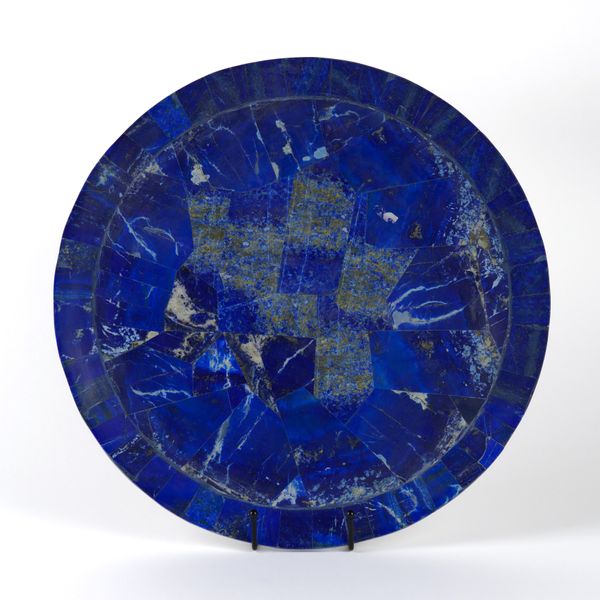 A LAPIZ LAZULI CHARGER OR LARGE PLATTER