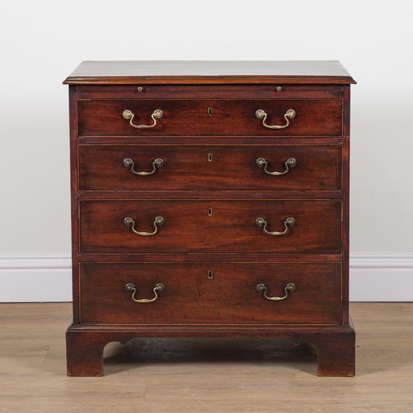 A MID 18TH CENTURY MAHOGANY CHEST