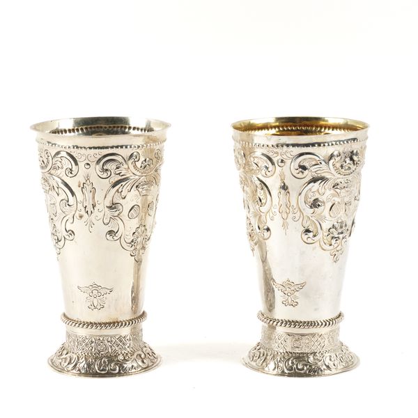 TWO SIMILAR EUROPEAN VASES (2)