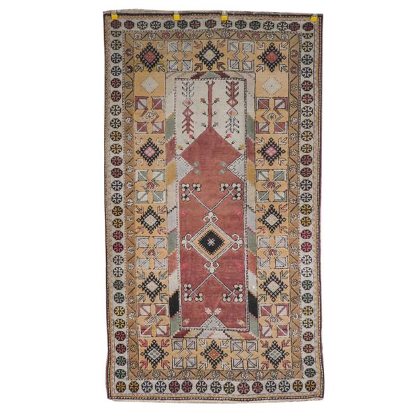 A MODERN TURKISH MILAS PRAYER RUG