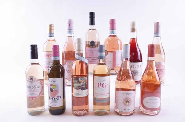 ELEVEN BOTTLES ITALIAN AND ONE SPANISH ROSÉ WINE