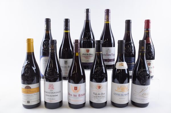 TWELVE BOTTLES RHÔNE VALLEY RED WINE