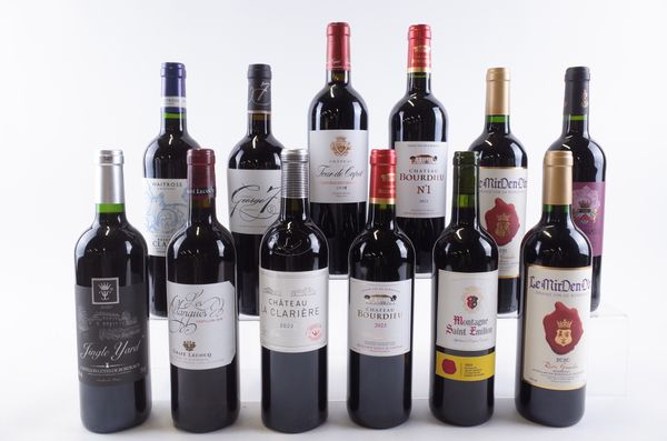 TWELVE BOTTLES FRENCH RED WINE