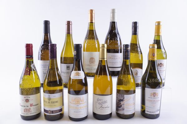 TWELVE BOTTLES FRENCH WHITE WINE