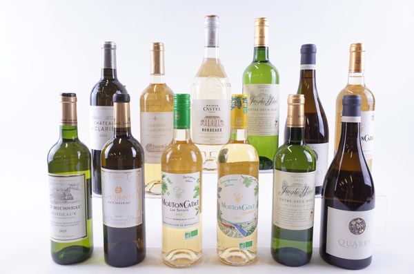 TWELVE BOTTLES WHITE BORDEAUX