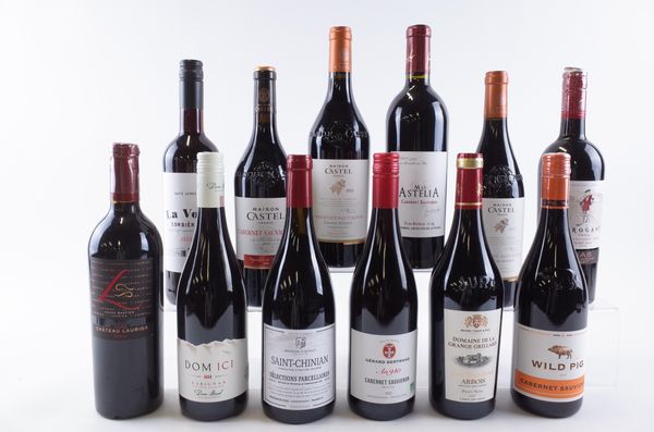 TWELVE BOTTLES FRENCH RED WINE