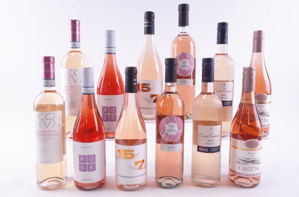 12 BOTTLES ITALIAN, SPANISH AND NEW ZEALAND ROSÉ WINE