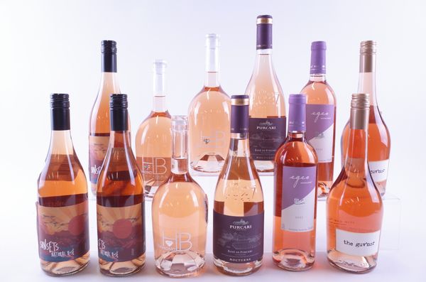 TWELVE BOTTLES SPANISH, MOLDOVAN, FRENCH AND AUSTRALIAN ROSÉ WINE