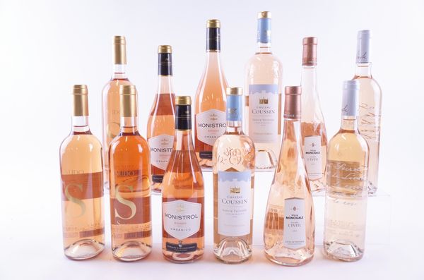 TWELVE BOTTLES FRENCH, SPANISH AND ITALIAN ROSÉ WINE