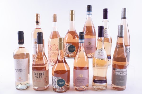 TWELVE BOTTLES FRENCH, CANADIAN, PORTUGUESE, ITALIAN AND AUSTRALIAN ROSÉ WINE