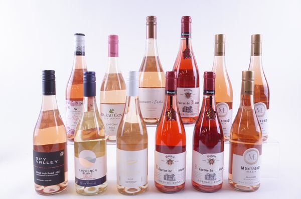 TWELVE BOTTLES FRENCH AND NEW ZEALAND ROSÉ WINE