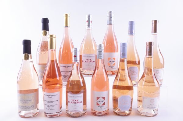 TWELVE BOTTLES FRENCH AND ITALIAN ROSÉ WINE