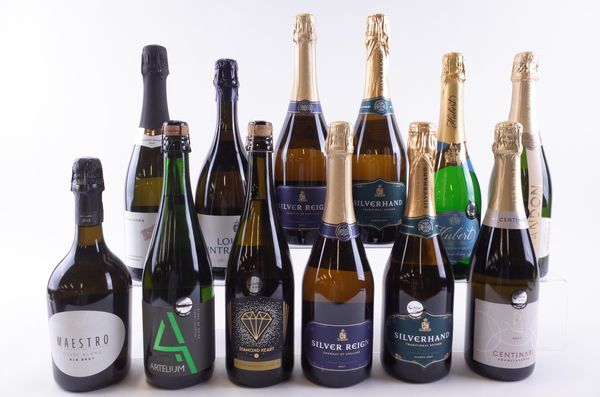 TWELVE BOTTLES SPARKLING WHITE WINE