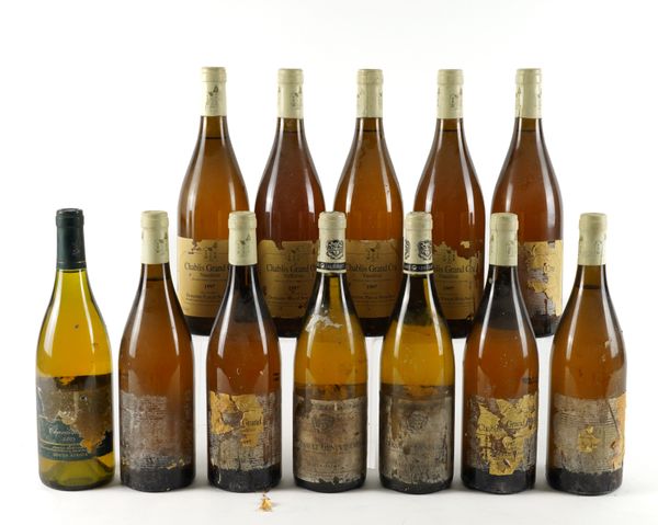 TWELVE BOTTLES CHARDONNAY FROM BURGUNDY AND SOUTH AFRICA