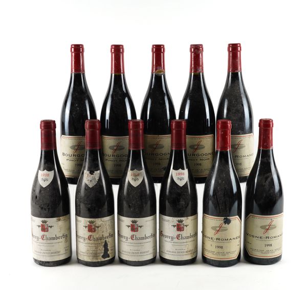 ELEVEN BOTTLES FINE RED BURGUNDY