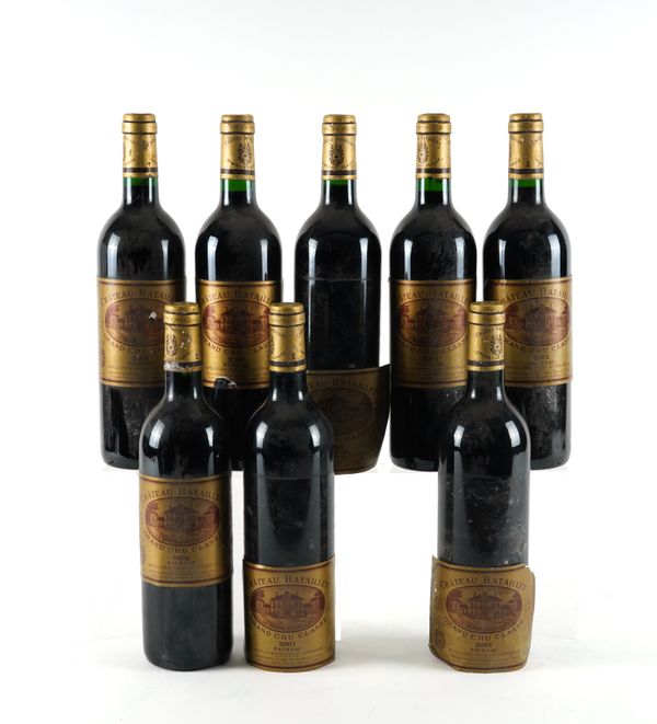 EIGHT BOTTLES CHÂTEAU BATAILLEY, 5ÈME CRU CLASSÉ, PAUILLAC 2001