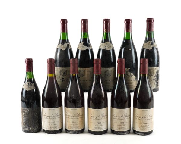 ELEVEN BOTTLES FINE RED BURGUNDY