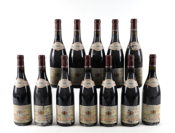 TWELVE BOTTLES SAINT-JOSEPH, LE GRANDE POMPÉE, PAUL JABOLET AINÉ 1998