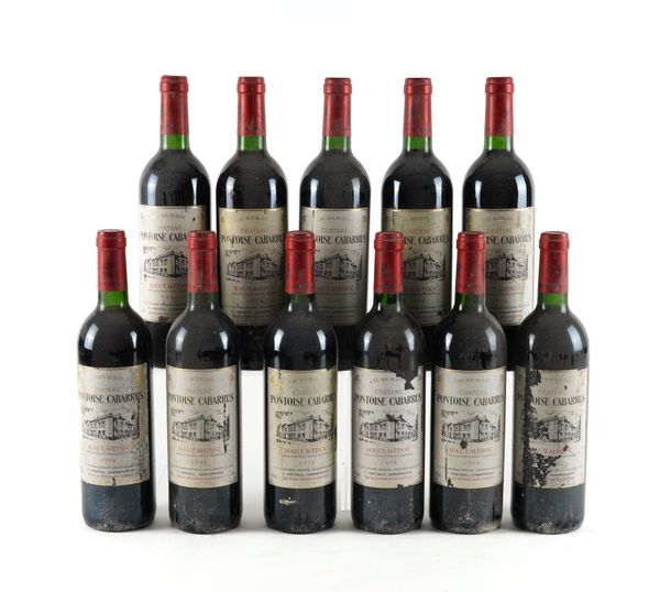 ELEVEN BOTTLES PONTOISE CABARRUS HAUT-MEDOC 1996 CRU BOURGEOIS