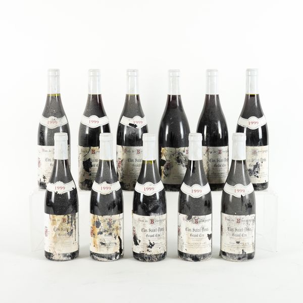 ELEVEN BOTTLES CLOS SAINT-DENIS, GRAND CRU, DOMAINE GEORGES LIGNIER 1999