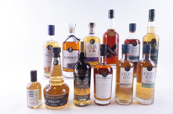 TWELVE BOTTLES WHISKY