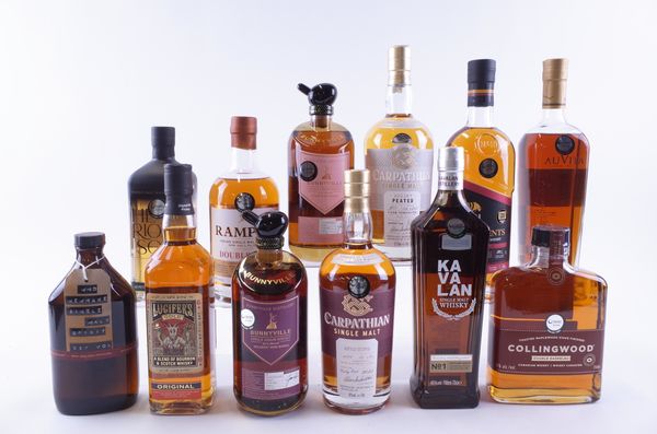 TWELVE BOTTLES WHISKY