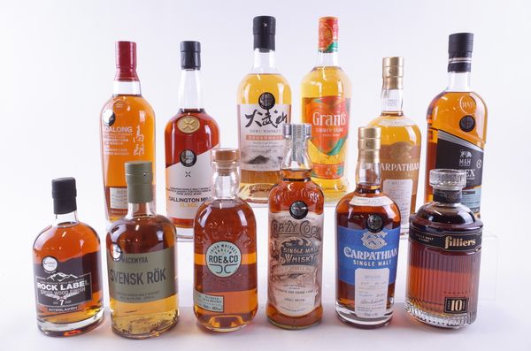 TWELVE BOTTLES WHISKY