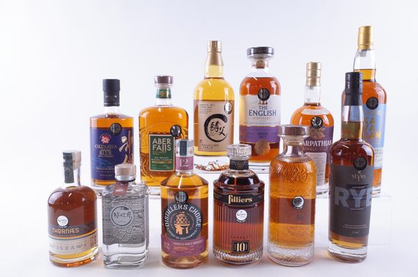 TWELVE BOTTLES WHISKY