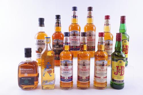 TWELVE BOTTLES SCOTCH WHISKY