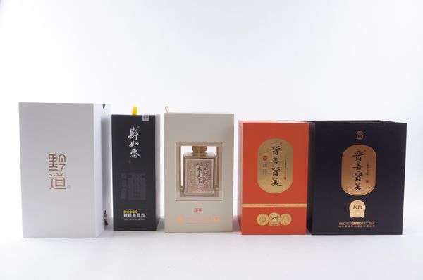 FIVE BOXED BOTTLES BAIJIU