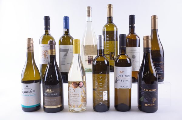 TWELVE BOTTLES GREEK WHITE WINE